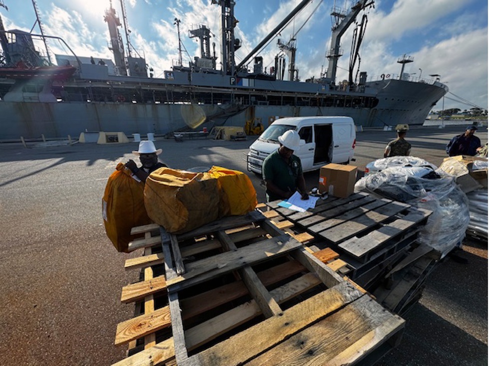 NAVSUP FLC Jacksonville provides mail support to USNS Joshua Humphreys