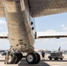 B-52 crabs into hangar at Tinker AFB