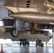 B-52 crabs into hangar at Tinker AFB