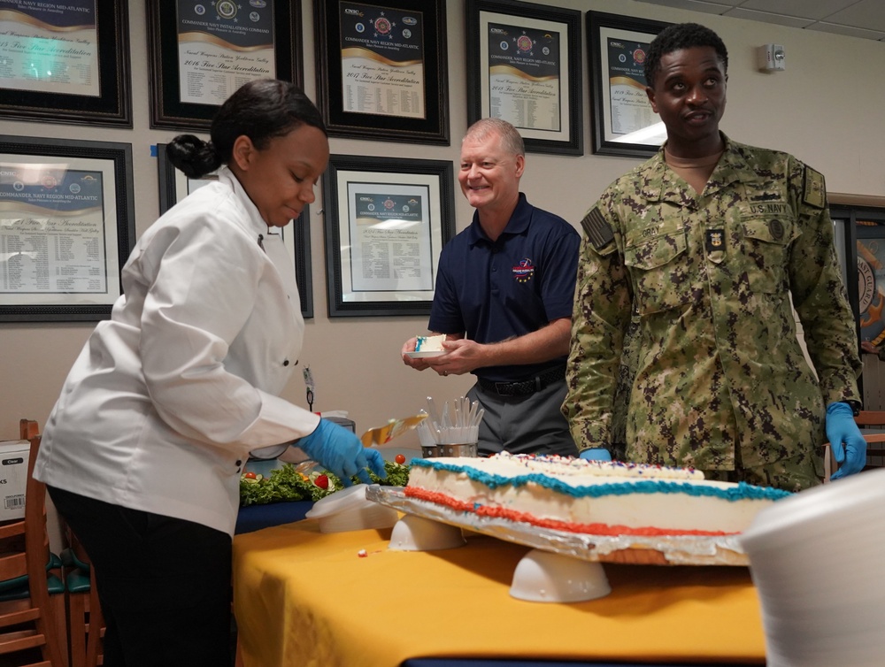 Patriot Day special meal at Naval Weapons Station Yorktown's award winning Scudder Hall Galley