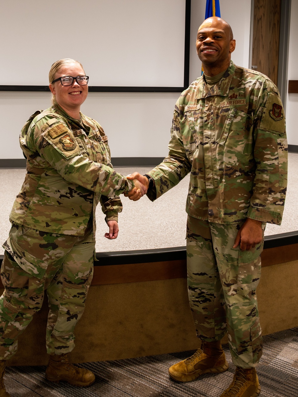 Oakies awarded for outstanding performance by the 4th AF commander and command chief