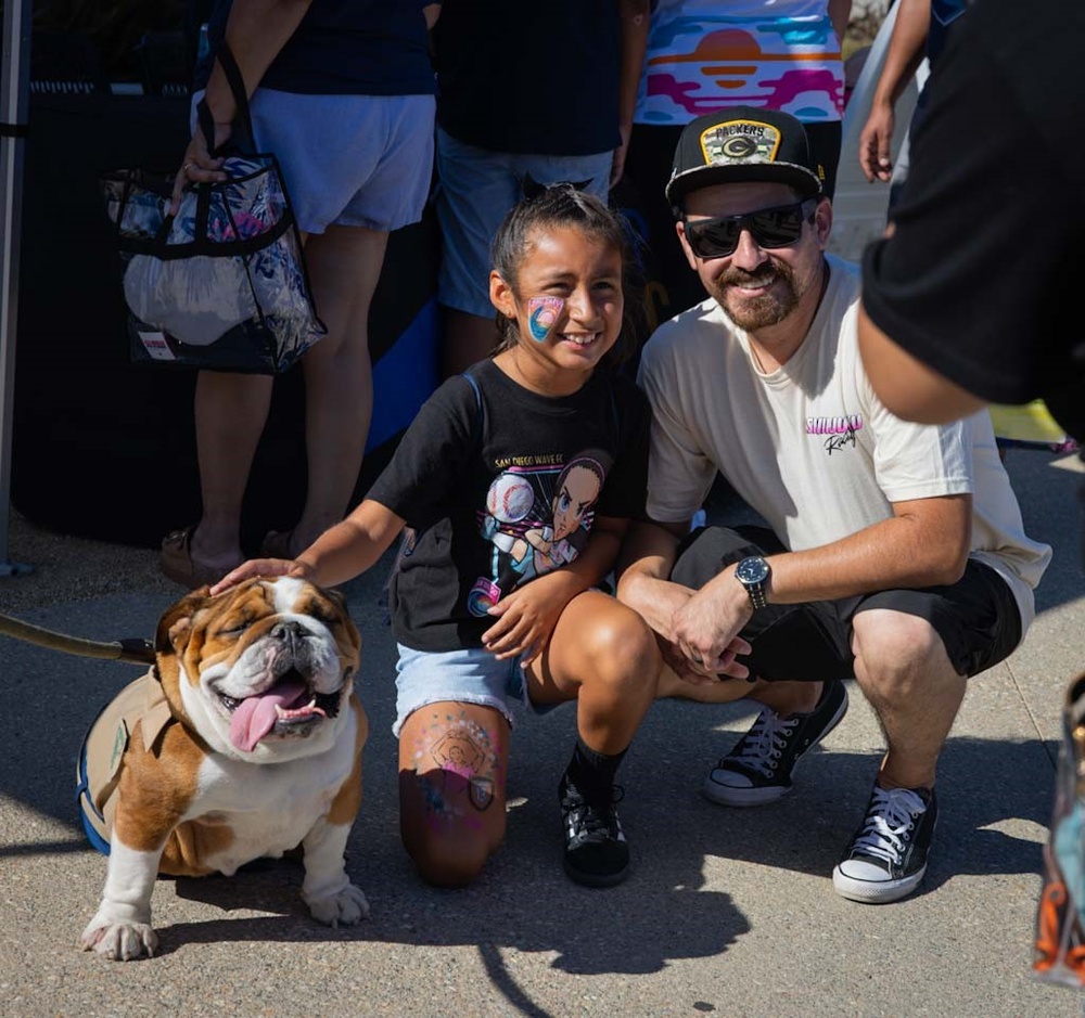 LCpl Bruno Visits a San Diego Wave Game