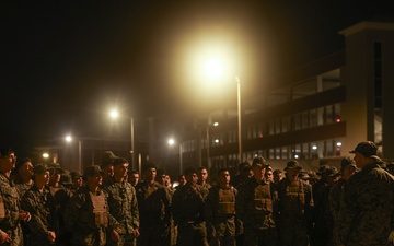 3rd Battalion, 2nd Marines conduct a 9/11 memorial ruck