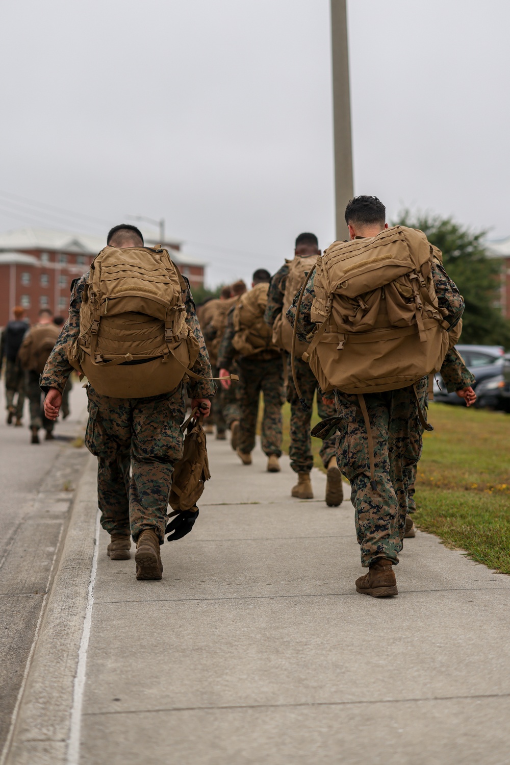 3rd Battalion, 2nd Marines conduct a 9/11 memorial ruck