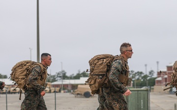3rd Battalion, 2nd Marines conduct a 9/11 memorial ruck