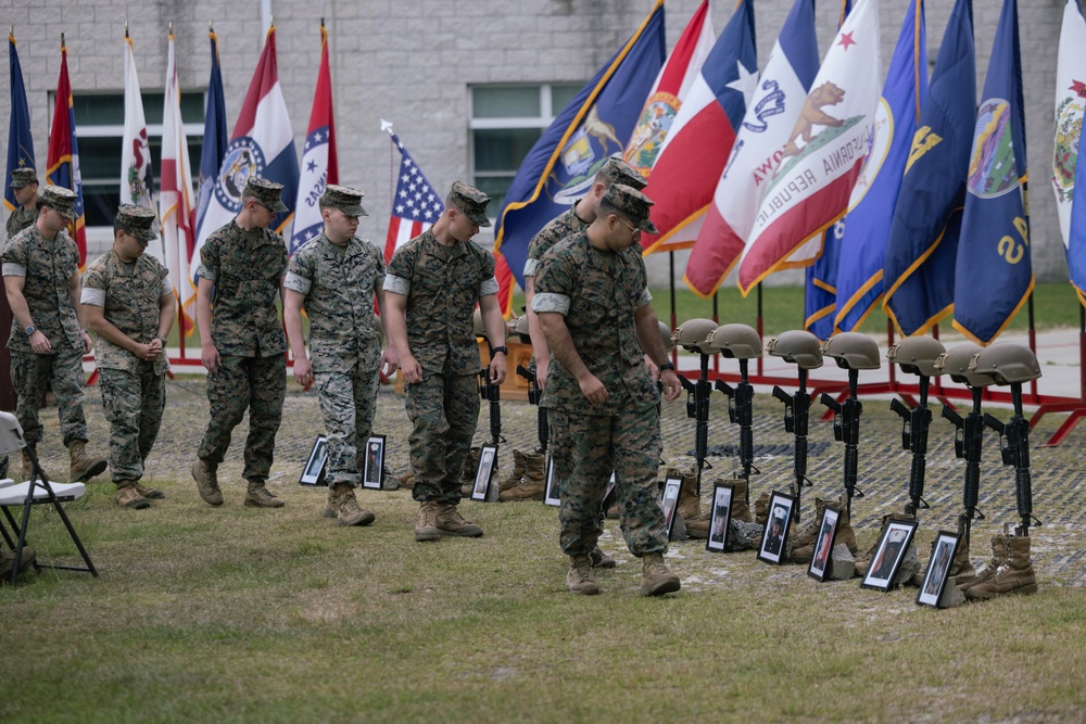 3rd Battalion, 2nd Marines conduct a 9/11 memorial