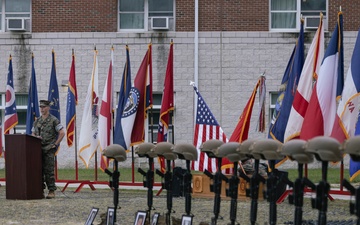 3rd Battalion, 2nd Marines conduct a 9/11 memorial