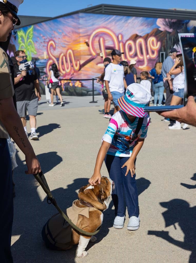 LCpl Bruno Visits a San Diego Wave Game
