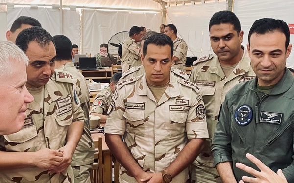 ARCENT Commander Visits with Illinois National Guard Soldiers, Egyptian Counterparts During Bright Star 25