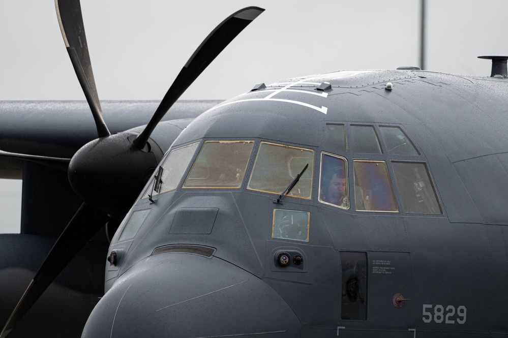 An Alaska Air National Guard HC-130J Combat King II Conducts Training Mission with Guardian Angels