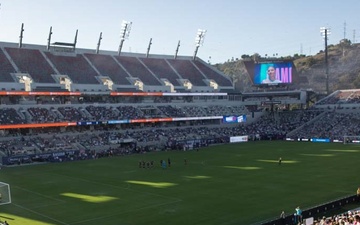 LCpl Bruno Visits a San Diego Wave Game