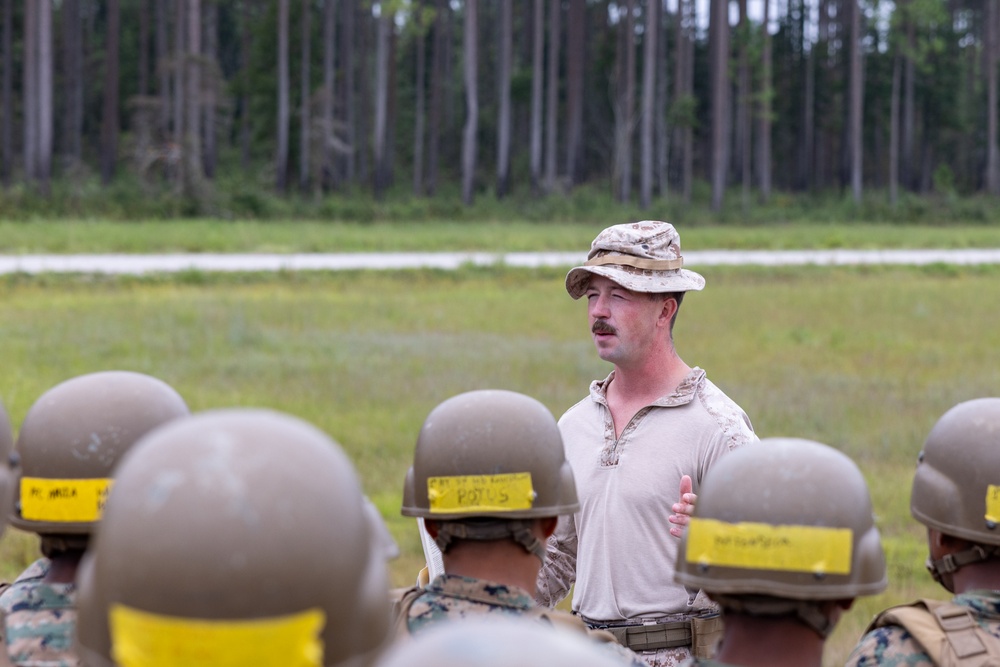 Marines with Infantry Training Battalion participate in a training event