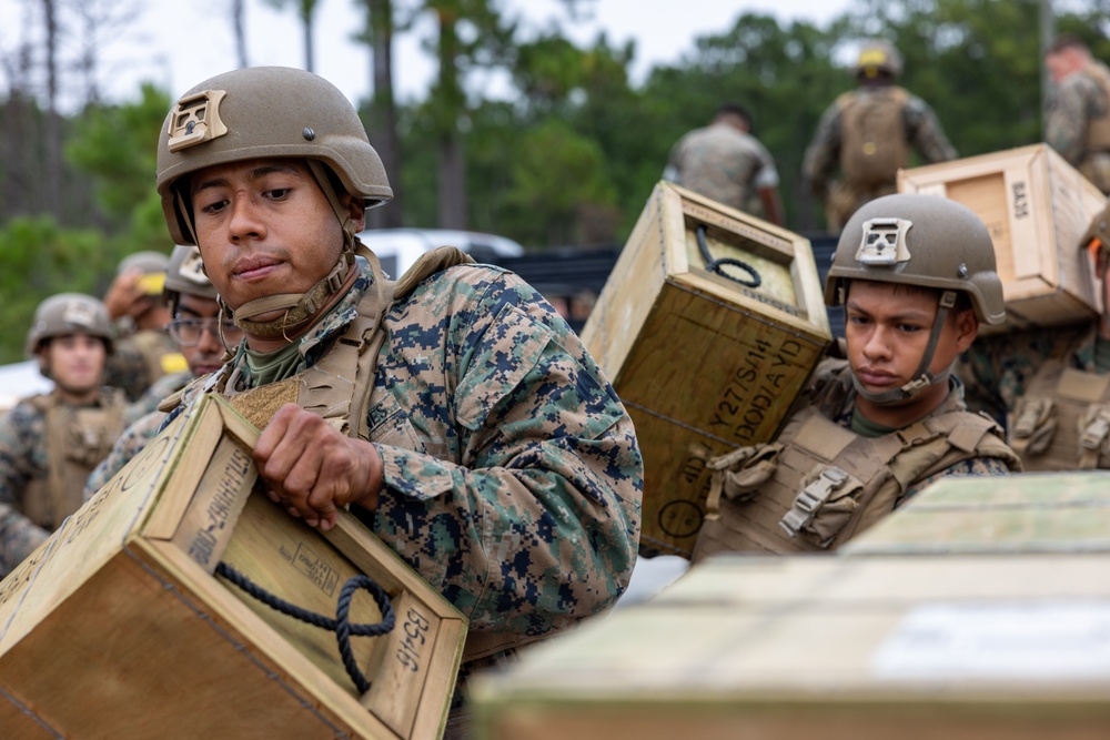 Marines with Infantry Training Battalion participate in a training event