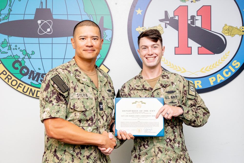 Commander, Submarine Squadron 11 Awards-At-Quarters