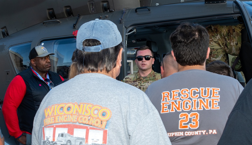 Pa. National Guard hosts helicopter orientation for emergency responders