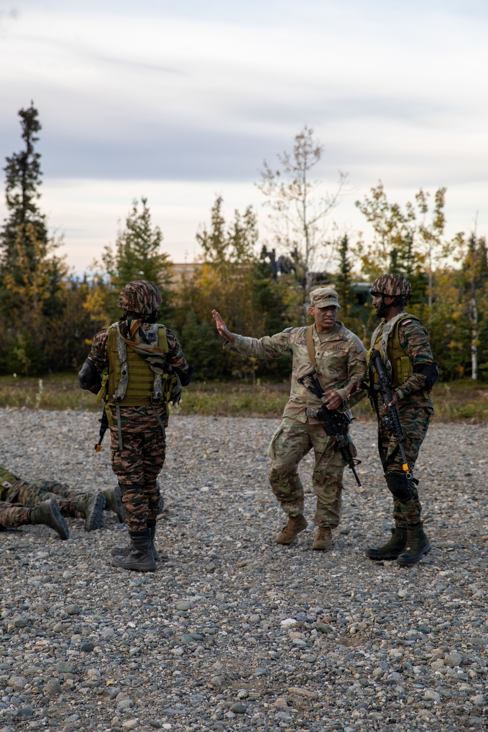Indian and U.S. Army bilateral training exercise at Yudh Abhyas 25 in Fort Wainwright, AK