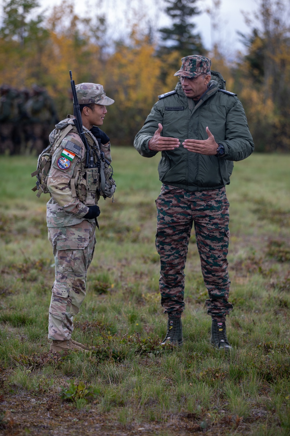 Indian and U.S. Army bilateral training exercise at Yudh Abhyas 25 in Fort Wainwright, AK