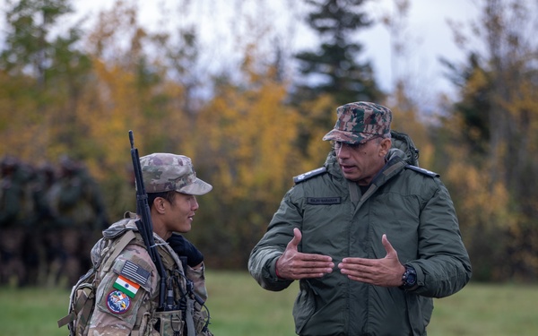 Indian and U.S. Army bilateral training exercise at Yudh Abhyas 25 in Fort Wainwright, AK