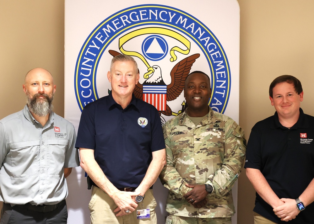USACE Mobile District Commander visits Mobile County EM