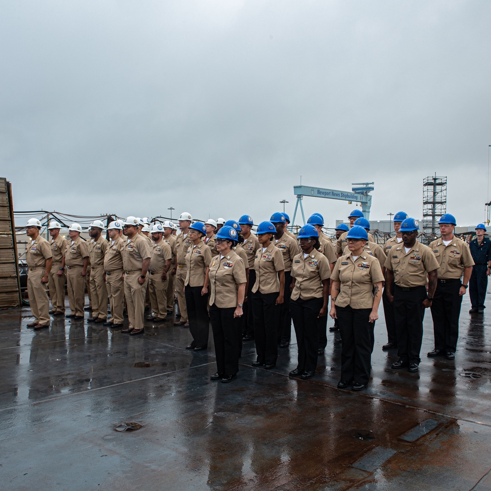 USS John C. Stennis 911 morning colors