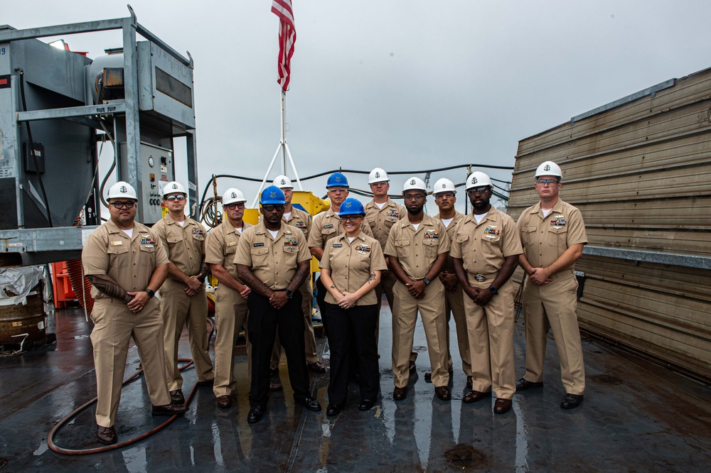 USS John C. Stennis 911 morning colors