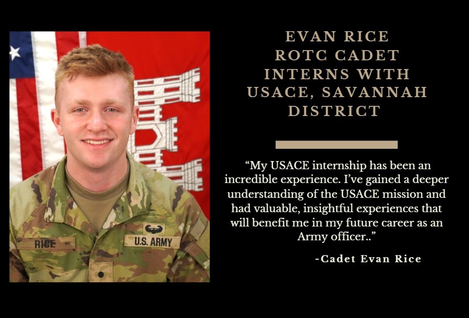 ROTC Cadet Evan Rice completes USACE internship