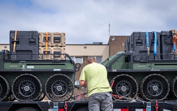 2nd MLG Welcomes the THeMIS and Hunter WOLF unmanned ground vehicles