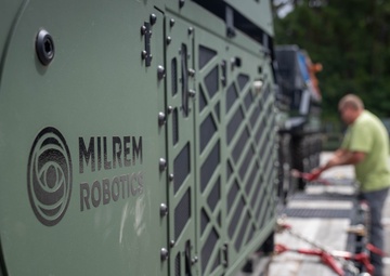 2nd MLG Welcomes the THeMIS and Hunter WOLF unmanned ground vehicles