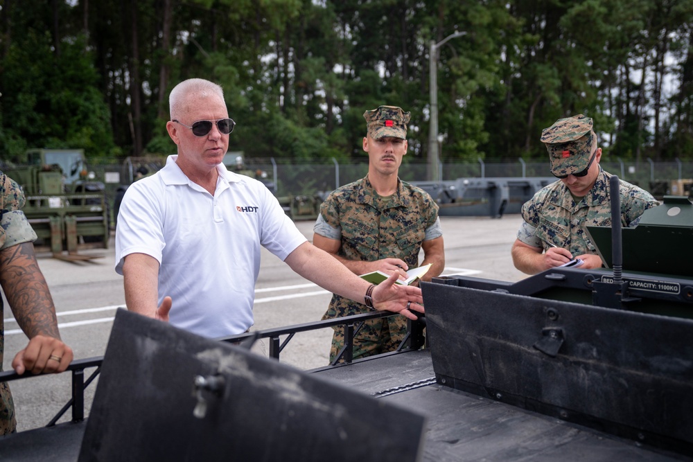 2nd MLG Welcomes the THeMIS and Hunter WOLF unmanned ground vehicles