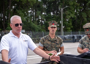 2nd MLG Welcomes the THeMIS and Hunter WOLF unmanned ground vehicles