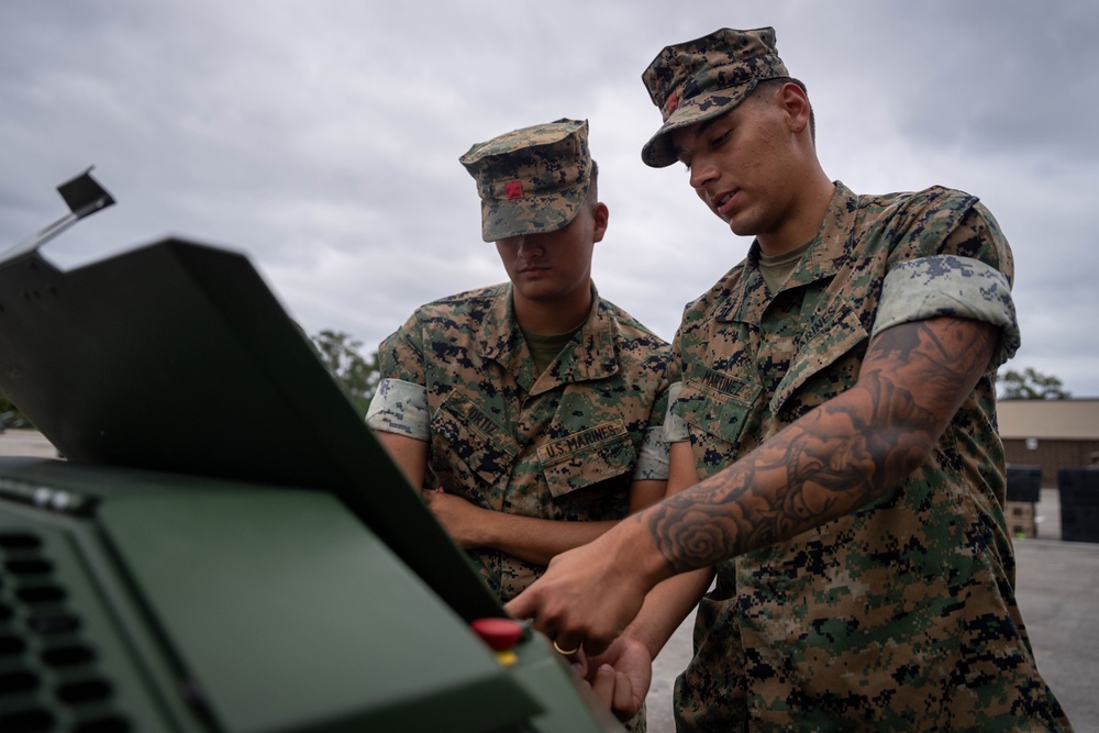 2nd MLG Welcomes the THeMIS and Hunter WOLF unmanned ground vehicles