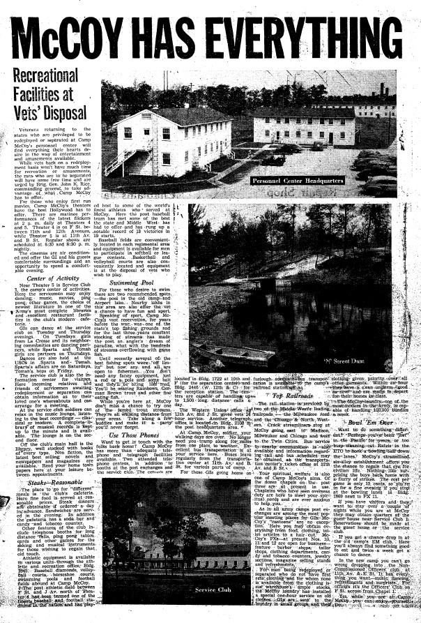 This Month in Fort McCoy History — September