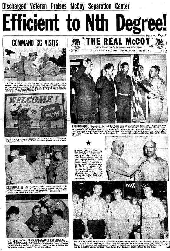 This Month in Fort McCoy History — September