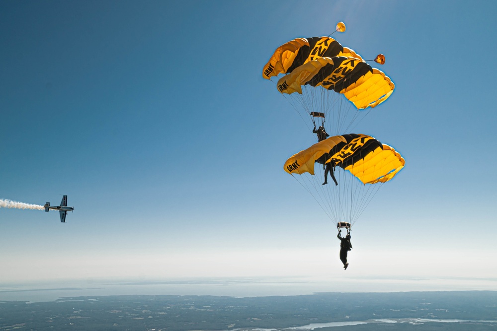 U.S. Army Parachute Team At The Joint Base Andrews Airshow