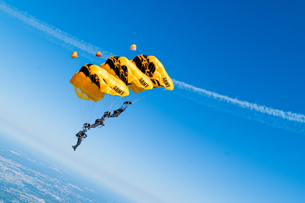 U.S. Army Parachute Team At The Joint Base Andrews Airshow