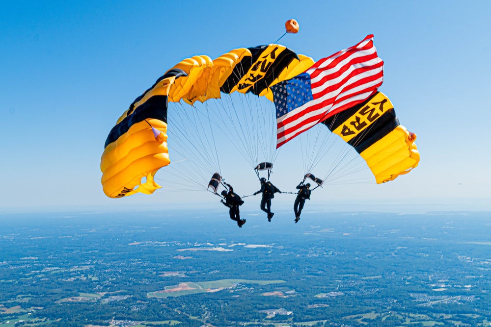 U.S. Army Parachute Team At The Joint Base Andrews Airshow