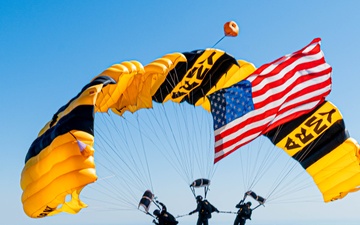 U.S. Army Parachute Team At The Joint Base Andrews Airshow