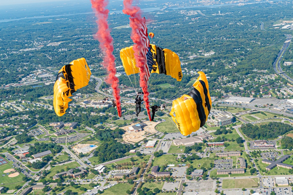 U.S. Army Parachute Team at The JointB ase Andrews Airshow