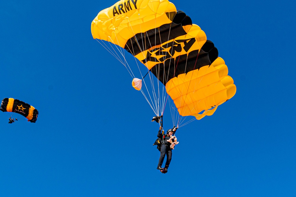 U.S. Army Parachute Team At The JointB ase Andrews Airshow