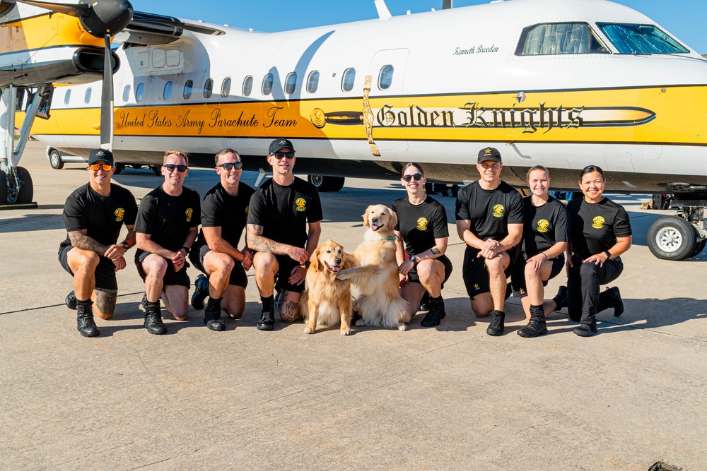 U.S. Army Parachute Team At The Joint Base Andrews Airshow