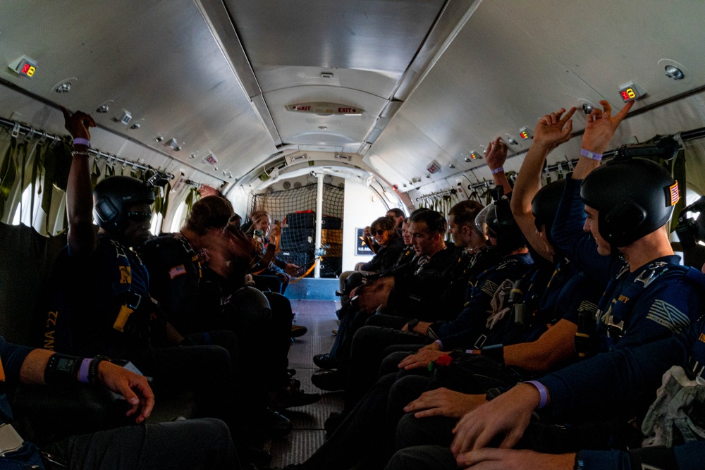 U.S. Army Parachute Team At The Joint Base Andrews Airshow