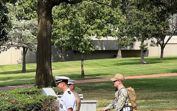 Navy Medicine Corpsman on Standby to Provide Emergency Response enroute Navy and Marine Corps Memorial Stadium