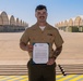 Sgt. Sowada Honored with PMA-201 Precision Striker Award at MCAS Miramar