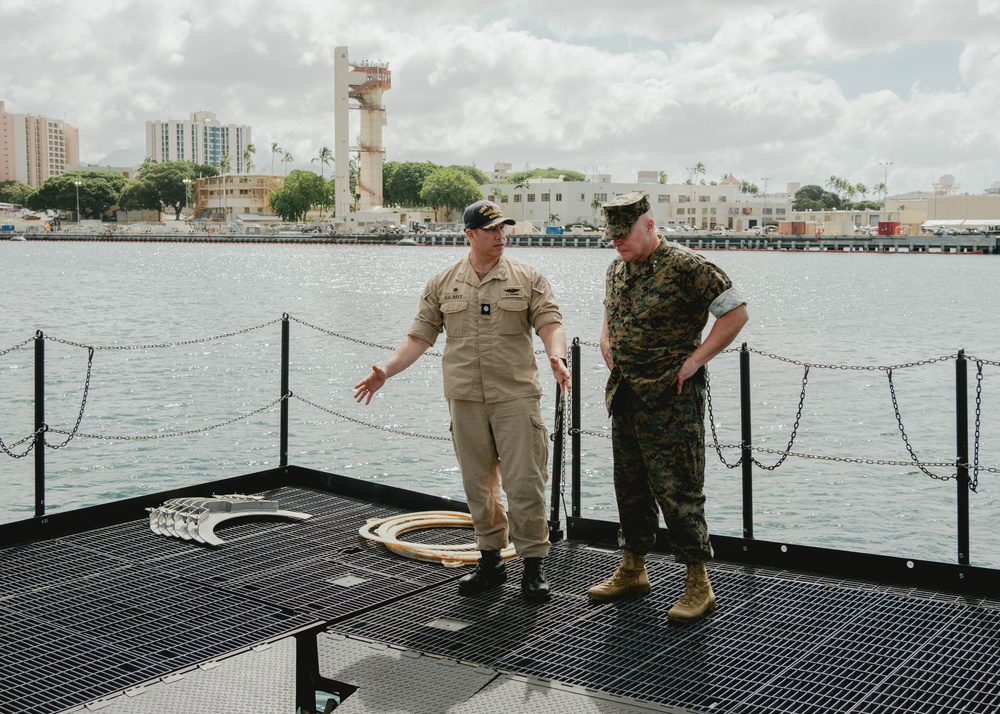 Judge Advocate General of the Navy Major General David Bligh and Staff visit USS Toledo (SSN 769)