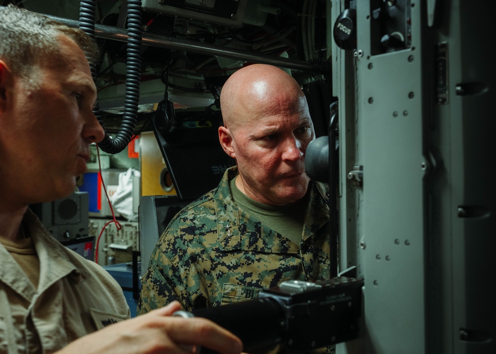 Judge Advocate General of the Navy Major General David Bligh and Staff visit USS Toledo (SSN 769)