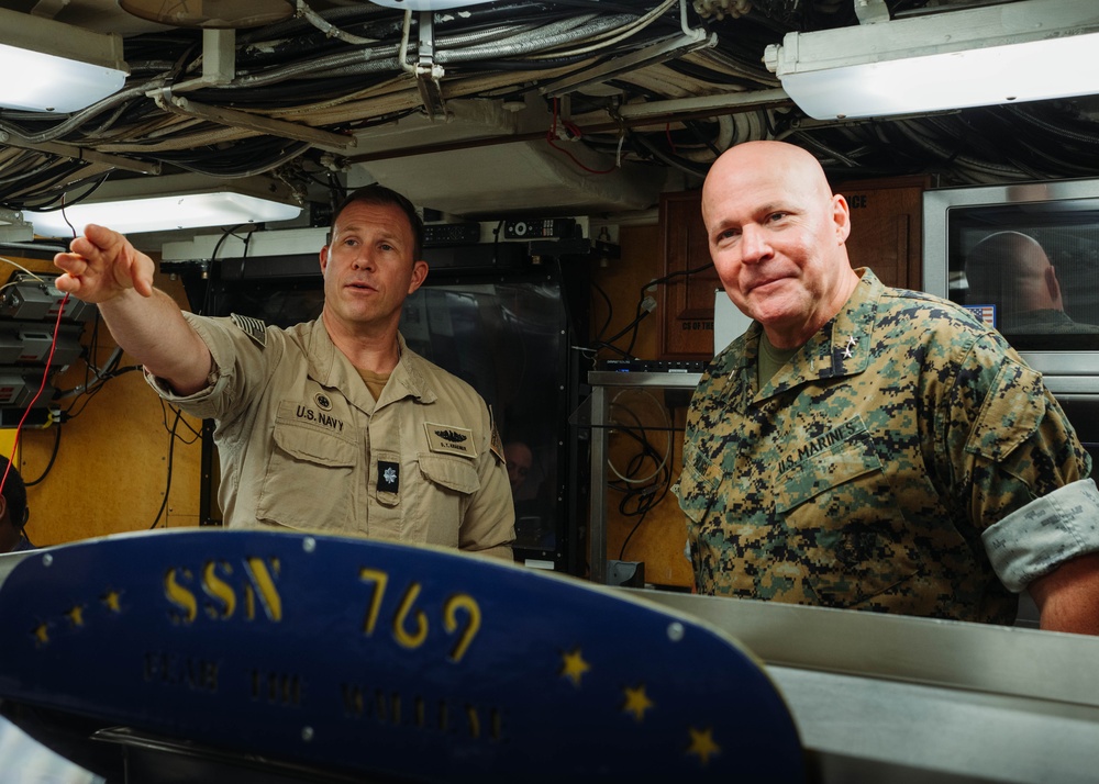 Judge Advocate General of the Navy Major General David Bligh and Staff visit USS Toledo (SSN 769)