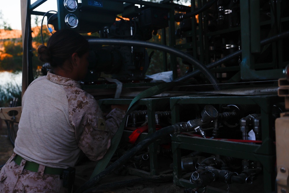 MWSS-373 conducts water purification for exercise Coastal Forge