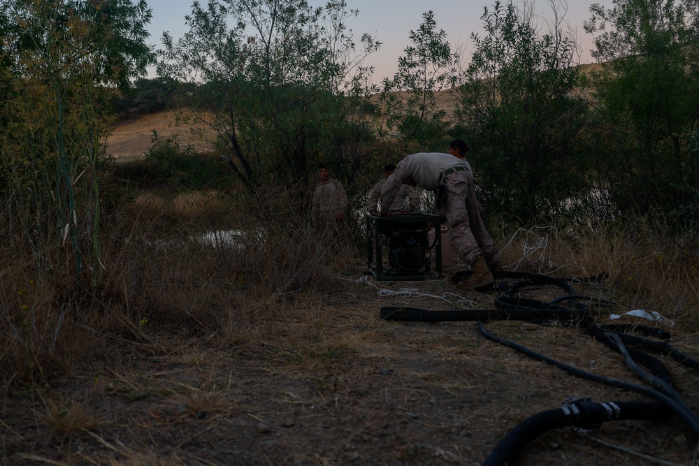 MWSS-373 conducts water purification for exercise Coastal Forge
