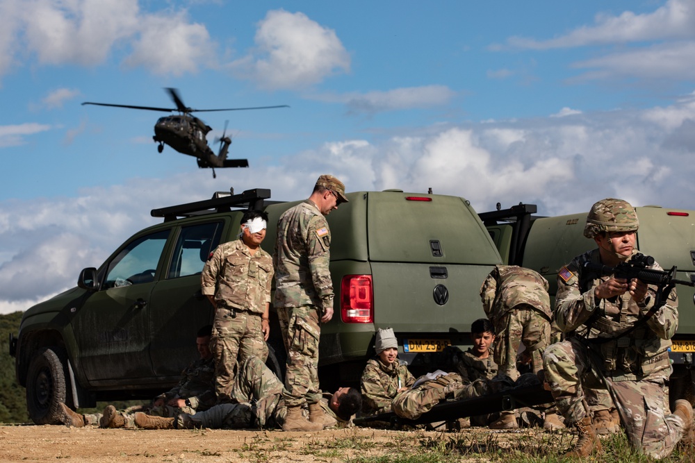 83rd CSSB Trains for Air Medevac During Saber Junction 2025
