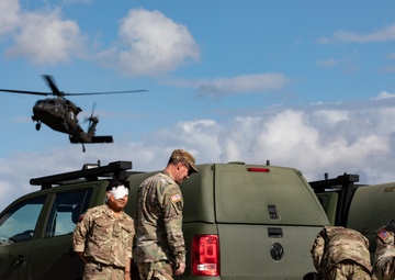 83rd CSSB Trains for Air Medevac During Saber Junction 2025